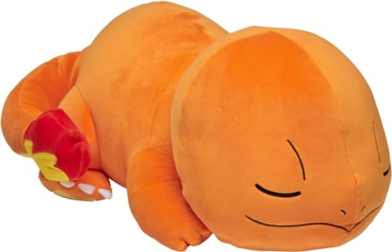 Pokémon 18 in Sleeping Plush Charmander, Orange - Charmander