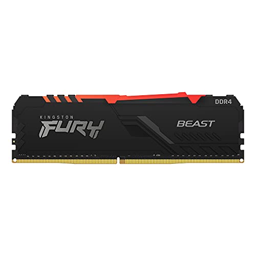 Kingston Fury Beast RGB 16GB 3200MT/s DDR4 CL16 Desktop Memory Single Stick KF432C16BB1A/16 - 16gb - Single Module - 3200MT/s