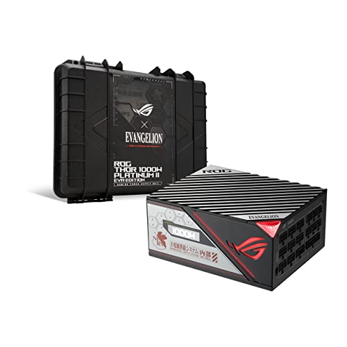 ASUS ROG Thor 1000W Platinum II EVA Edition V2 (Fully Modular Power Supply, 80+ Platinum, Lambda A++ Certified, 135mm PWM Fan, 0dB Mode, OLED Panel, Sleeved Cables, Aura Sync, 10 Year Warranty)