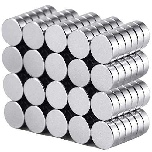 60PCS 6x2mm Round Magnet for Refrigerator Magnets, Offices, Artwork, Craft Whiteboards, Maps, Multi-Functional Durable Small Magnets - 6X2mm-60pcs