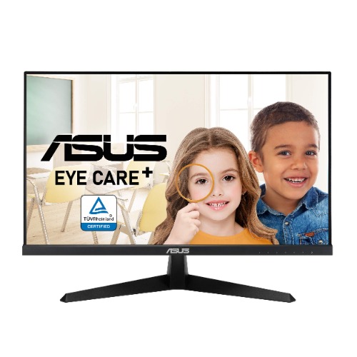 ASUS VY249HE 23.8” Eye Care Monitor, 1080P Full HD, 75Hz, IPS, Adaptive-Sync/Sync, Eye Care Plus, Color Augmentation, Rest Reminder, HDMI VGA, Frameless, VESA Wall Mountable,BLACK - 24" IPS FHD 75Hz Rest Reminder