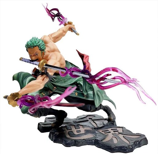 Asoucou Zoro Figure, Anime Action Figure Roronoa Zoro Three Thousand World Anime Statue Doll Sculpture Figure Realistic Anime Character Model Ornament