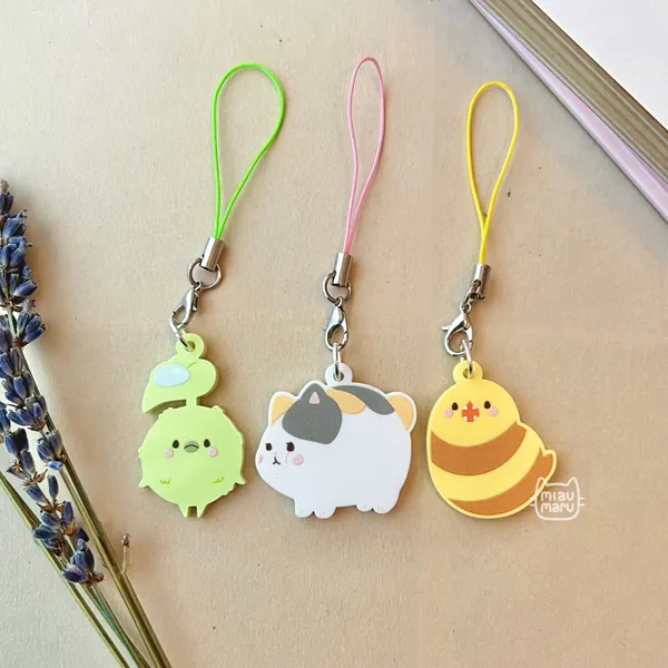 FFXIV Minion Charms / cellphone charm | 1.5 inch | fat cat, korpokkur, scree (great serpent of ronka) final fantasy 14