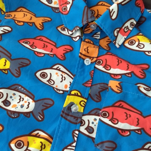 Goldfish Button Up Shirt | L