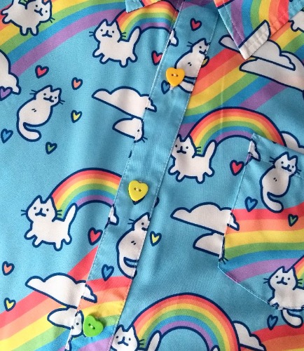 Noon Sky Button Up Shirt | L