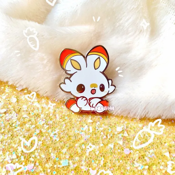Scorbunny Enamel Pin