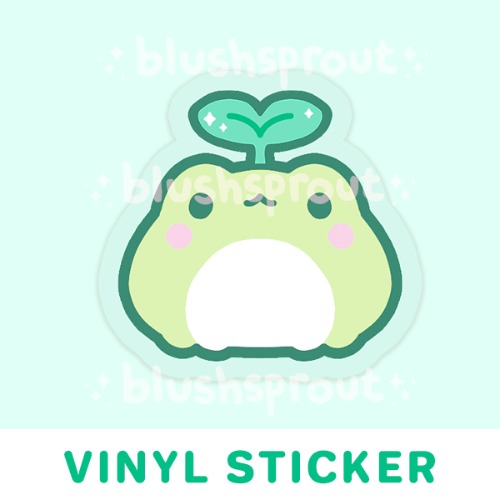 Froggie Sprout Vinyl Sticker | Default Title