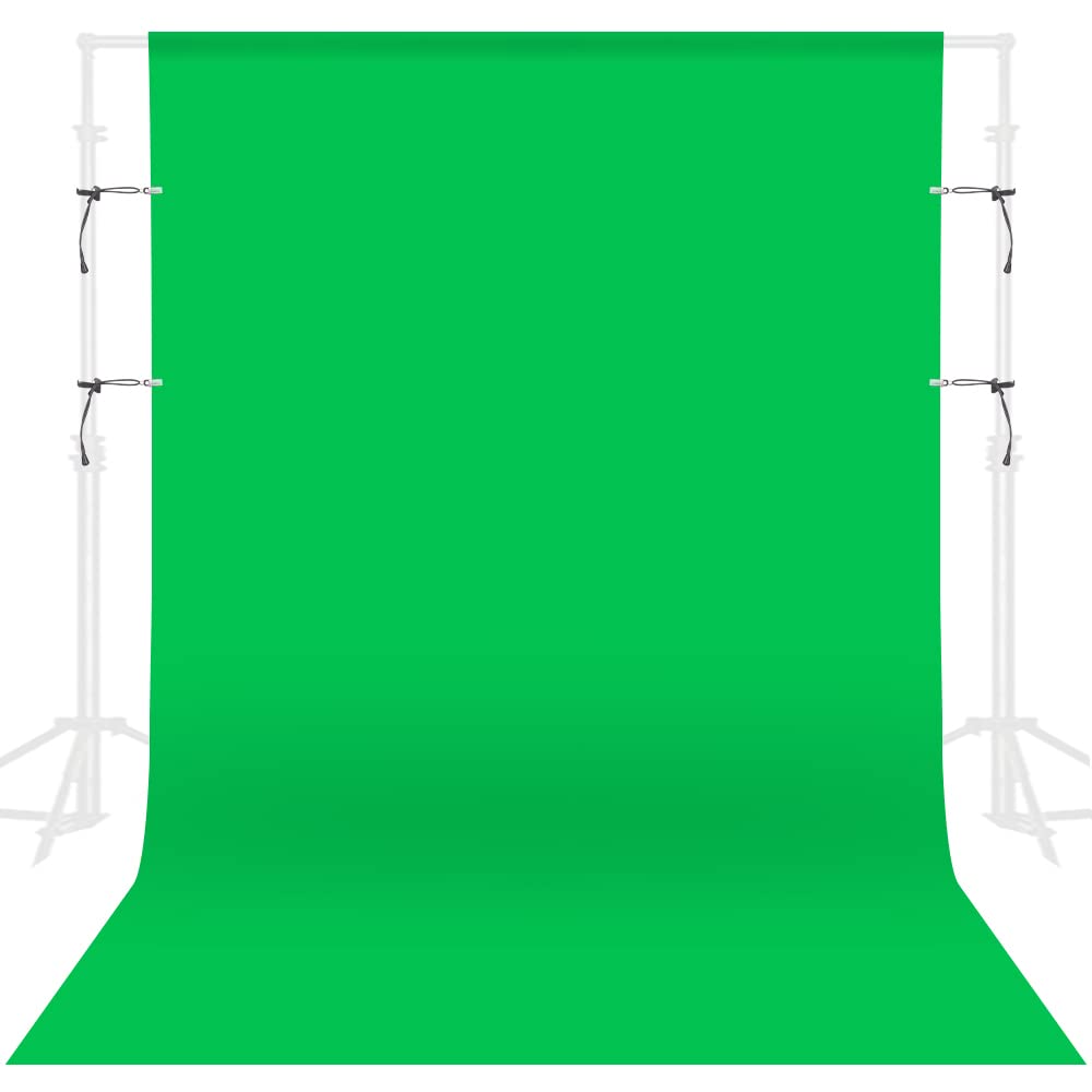GFCC Green Screen Backdrop Background - 7x10FT Photography Backdrop Photo Background Screen for Video Recording Greenscreen Picture Photoshoot - 7ftx10ft Green
