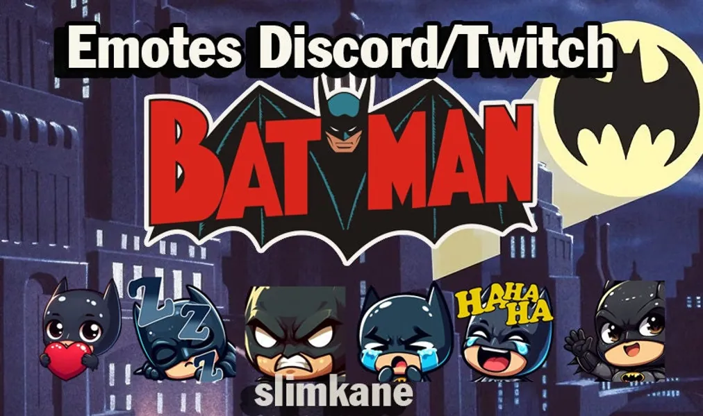 Emotes for twitch and discord Batman