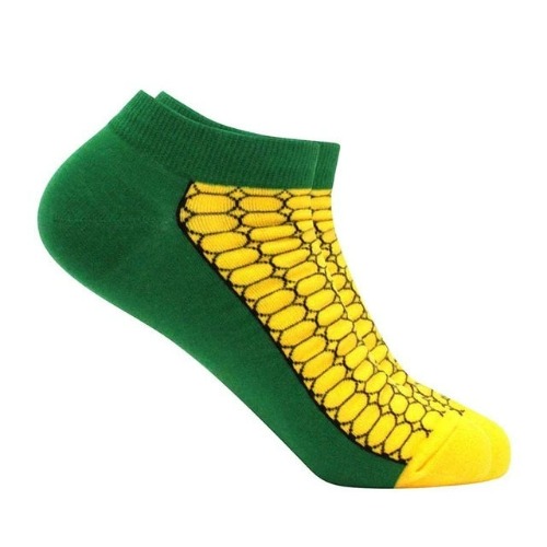 Corn of the Cob Ankle Socks from the Sock Panda - Large