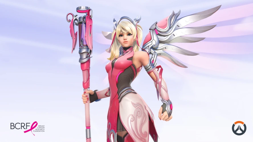 Overwatch 2: Pink Mercy Skin | BCRF Event