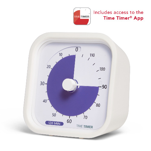 Time Timer® MOD 120 Minute - Education Edition | White with Purple Disk