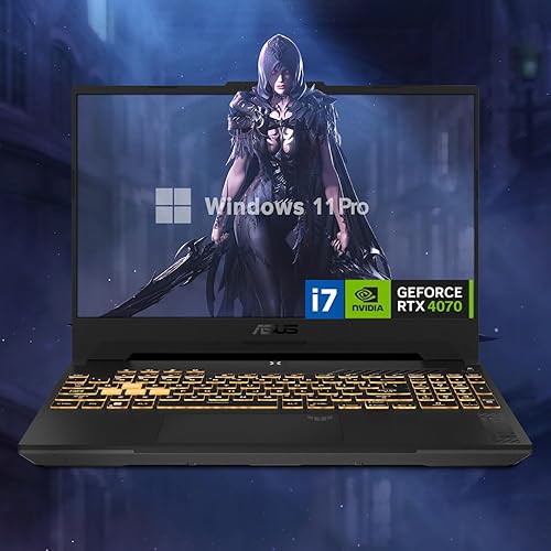 ASUS TUF 15.6" Laptop, 64GB DDR5, 4TB SSD | i7 RTX 4070 Premium Gaming, 15.6" FHD 1920 * 1080 144Hz - 64GB RAM | 4TB SSD - Windows 11 Pro