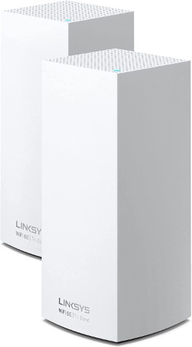 Linksys MX8502 Atlas WiFi 6E Router Home WiFi Mesh System, Tri-Band, 6,000 Sq. ft Coverage, 130+ Devices, Replaces Routers and Extenders, Gaming & Streaming, Speeds up to (AX8400) 8.4Gbps - 2PK - WIFI 6E 6000 Sq. ft - 130+ Devices
