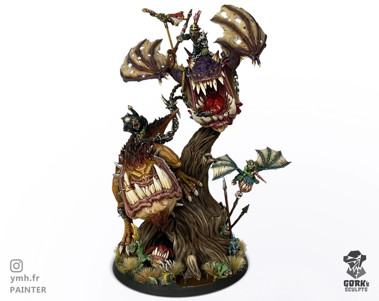 Boss with Giant cave monsters - Printed