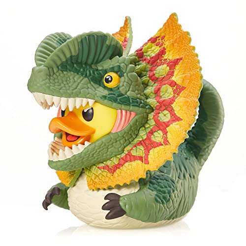 TUBBZ Boxed Edition Dilophosaurus Collectible Vinyl Rubber Duck Figure - Official Jurassic Park Merchandise - TV, Movies & Video Games - Dilophosaurus