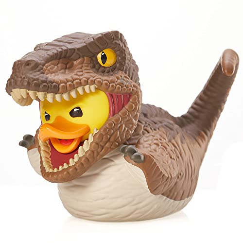 TUBBZ Boxed Edition Velociraptor Collectible Vinyl Rubber Duck Figure - Official Jurassic Park Merchandise - TV, Movies & Video Games - Velociraptor
