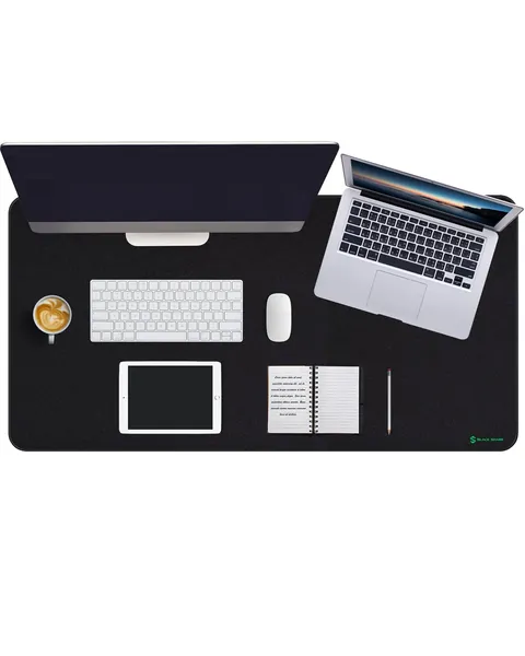 Black Shark XXL Grote Gaming-muismat, 1200x600x3 mm, Grote Gaming-muismat met Anti-slip Rubberen Onderkant, Muismat met Verbeterde Precisie en Snelheid, Zwart, Manta P4