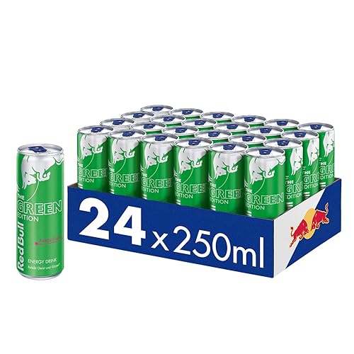Red Bull Energy Drink Green Edition - 24er Palette Dosen - Getränke mit Kaktusfrucht-Geschmack, EINWEG (24 x 250 ml) - Kaktusfrucht - 250 ml (24er Pack)
