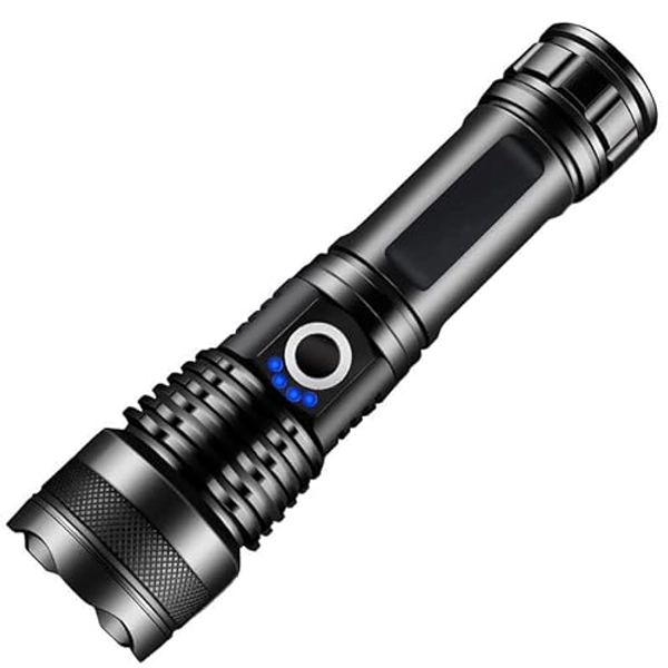 HILIMSE Ultra Long Distance Flashlight with Rechargeable Aluminum Body Gift Box for Your Camping Outdoor Activities