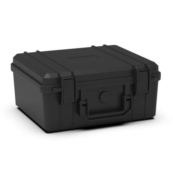Ant Mag Waterproof Hard Case with Customizable Foam Portable for Camera, Drone, Equipment, Tools, Protective Travel Case for Storage, Carrying, 11 * 9.5 * 5.1inches, Black
