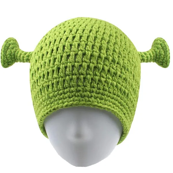 UnionPower Shrek Hats, Keep Warm in Winter, Adult Cosplay Halloween Cosplay, St. Patrick's Day Headband Green