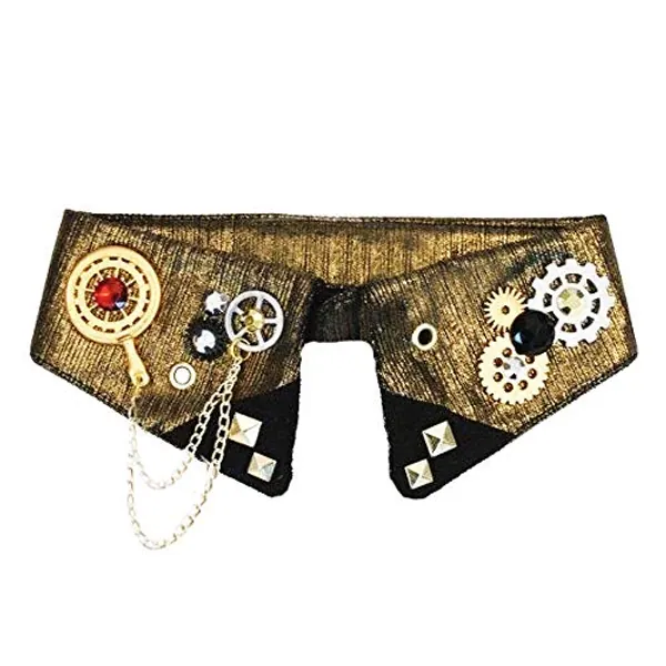 Sweidas Steampunk Collar - Bronze w/Gears Steampunk Collar - Bronze w/Gears