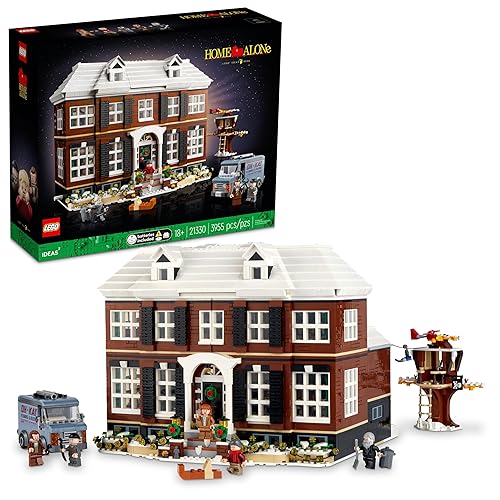 LEGO Ideas Home Alone McCallisters’ House 21330 Building Set for Adults, Movie Collectible Gift Idea with 5 Minifigures - Standard Packaging