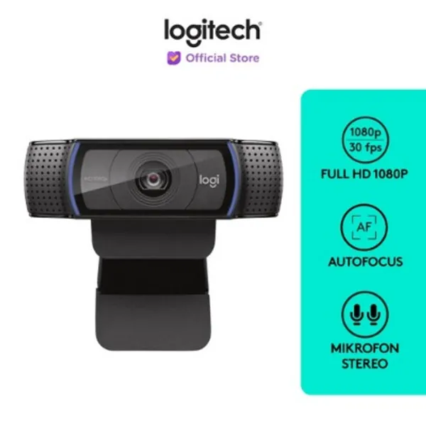 Promo Logitech C920 Webcam PRO Full HD 1080p Autofocus,Noise-Cancelling di Logitech Official Store | Tokopedia