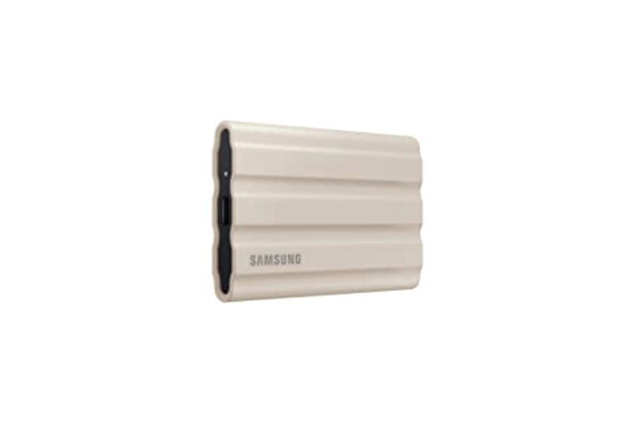 SAMSUNG T7 Shield 2TB Portable SSD - 1050MB/s, Rugged, IP65, For Content Creators - Beige