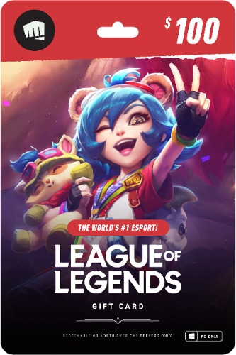League of Legends $100 Gift Card - NA Server Only [Online Game Code] - 100