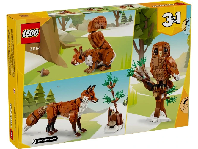 Forest Animals: Red Fox 31154 | Creator 3-in-1 | Buy online at the Official LEGO® Shop US 