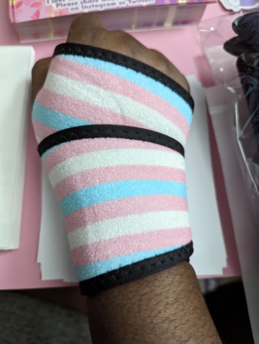 Trans Pride Compression Wrist Brace - Large