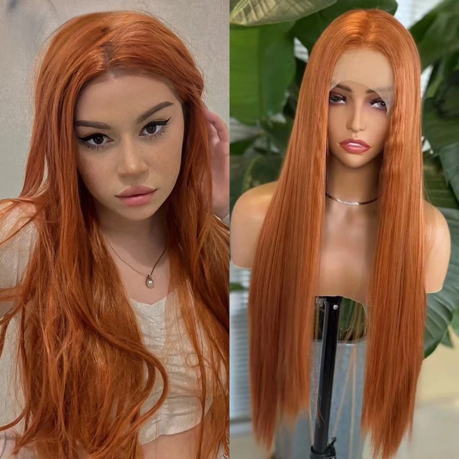 Orange wig