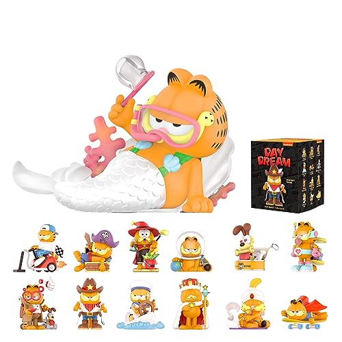 POP MART Garfield Dream Series-1PC Blind Box Toy Box Bulk Popular Collectible Random Art Toy Hot Toys Cute Figure Creative Gift, for Christmas Birthday Party Holiday - DAY DREAM - 1PC