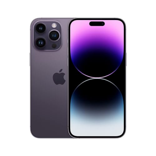Apple iPhone 14 Pro Max, 256GB, Deep Purple - Unlocked (Renewed) - Deep Purple - 256GB