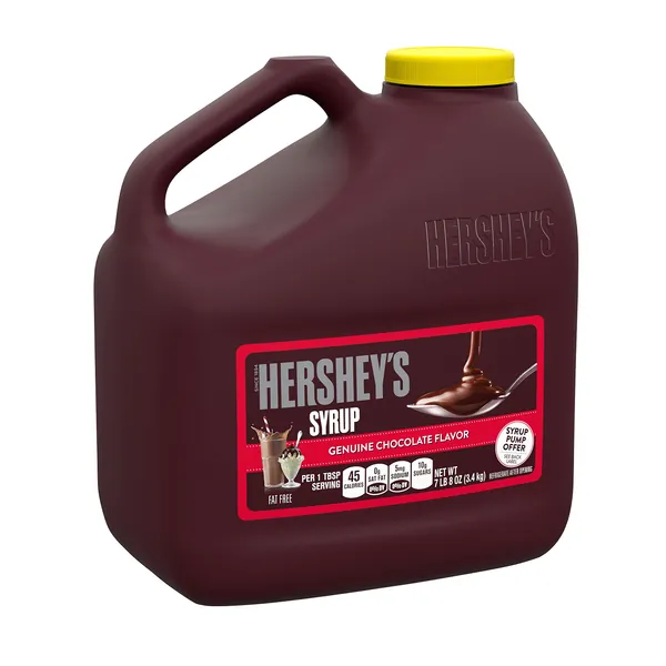 HERSHEY'S Chocolate Syrup, Baking, Gluten Free, Fat Free, 7.5 lb Bulk Jug - Chocolate 120 Ounce (Pack of 1)