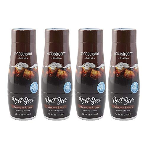 SodaStream Root Beer, 440ml 14.8 Ounce,(Pack of 4) - Root Beer - 14.8 Fl Oz (Pack of 4)