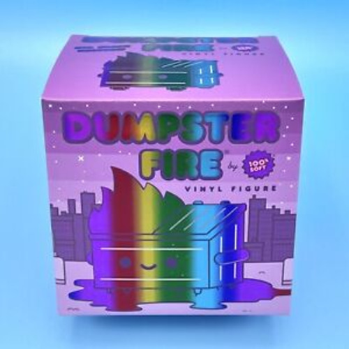 Lil Dumpster Fire "Oil Slick" Vinyl Figure Statue Rainbow Chrome EE Exclusive 810082910032 | eBay