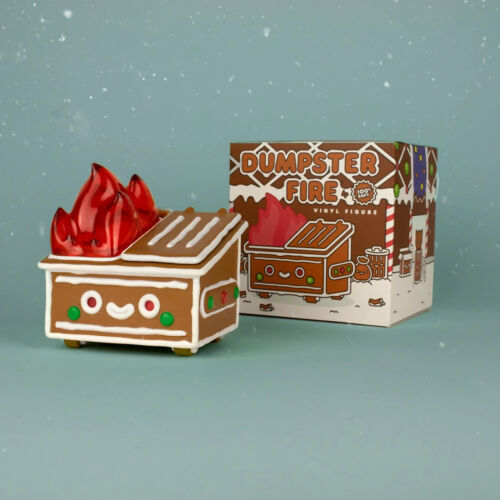 Gingerbread Dumpster Fire - LIMITED EDITION Vinyl Figure by 100 Soft  | eBay