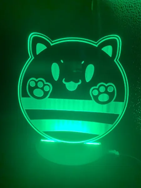 Soundvoltex Led Lamp SDVX Lamp Tamaneko Cat Lamp | Etsy