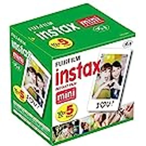 Fujifilm Instax Mini Instant Film, 10 Sheets x 5 Packs (Total 50 Shoots)