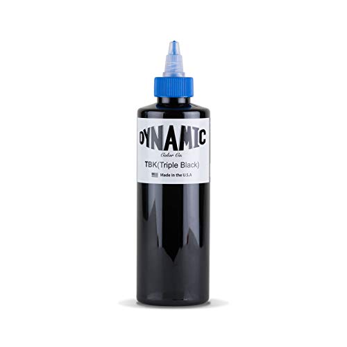Dynamic Triple Black Tattoo Ink Bottle 8oz