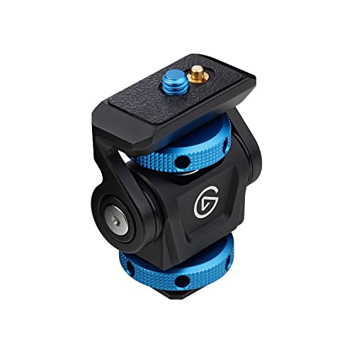Elgato Cold Shoe – Adjustable ¼ inch Thread Mount for Lights, Off-Camera Flash, Microphones, Compatible with Key Light Mini, Light Stands, tripods, Perfect for Photo and Video Studio Production - Cold Shoe