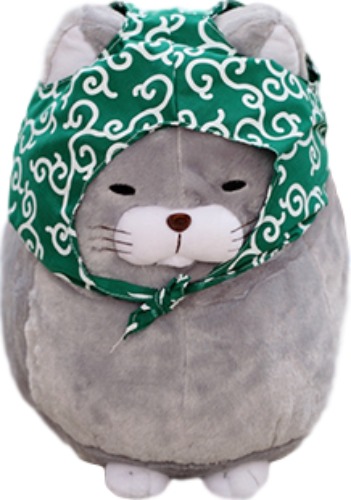 Zen Cat Plushie (3 COLORS, 2 SIZES) - Gray / 16″ / 40 cm