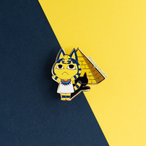 Ankha Hard Enamel Pin - Simple Rubber Back