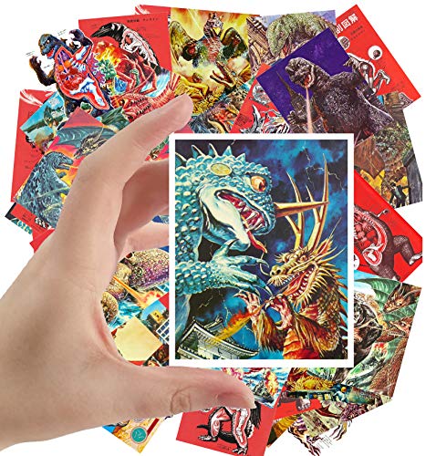 Large Stickers (24 pcs 2.5"x3.5") Kaiju Vintage Movie Posters Monster Anatomy