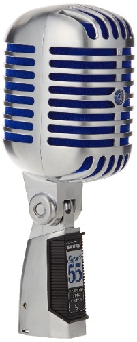 Shure Super 55 deluxe Vocal Microphone - Mic Unidyne Dynamic Unidyne Vintage Supercardioid, Look Emblématique, Son Classique