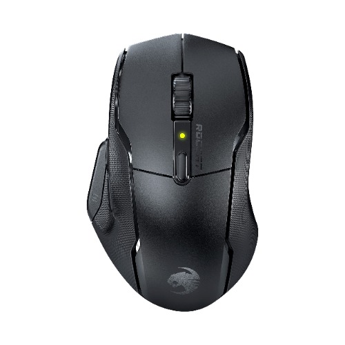ROCCAT ROC-11-450-02 Kone Air - Souris de Jeu Ergonomique sans Fil avec 800 Heures d'autonomie Batterie, Capteur Optique 19 000 DPI, Revêtement Latéral en Caoutchouc Doublement Injecté, Noir