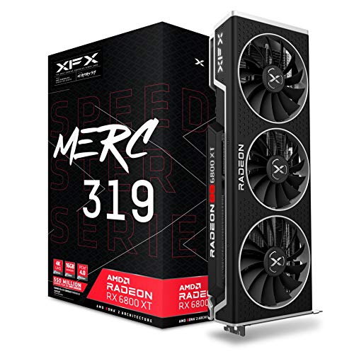 XFX Speedster MERC319 AMD Radeon RX 6800 XT Core Carte Graphique de Gaming avec GDDR6 HDMI 3xDP RX-68XTALFD9 16 Go
